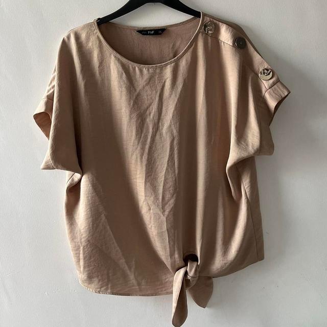 F&F Women's Blouse - Tan - 12 on Productcaster.