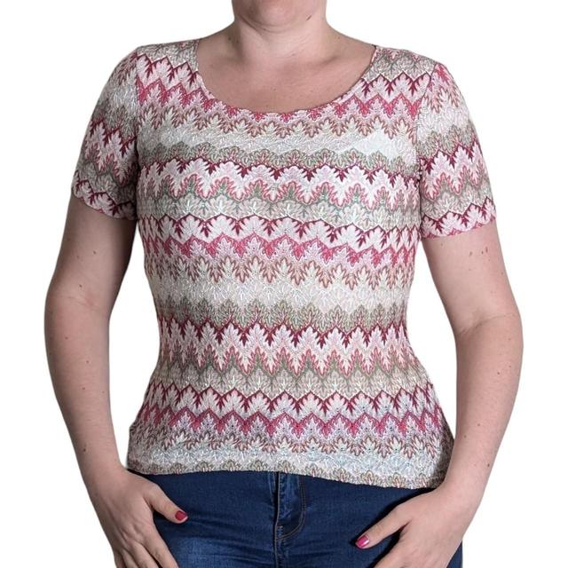 Women's T-shirt - Pink/Multi - 12 on Productcaster.