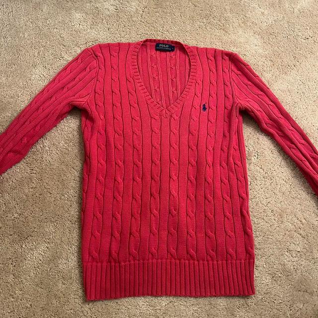 Polo Ralph Lauren Big & Tall Women's Jumper - Red/Pink - 8 on Productcaster.