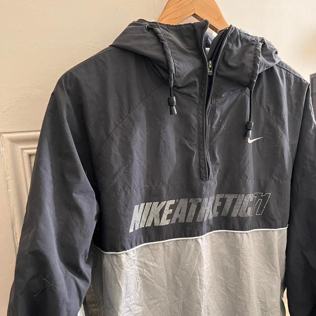 Nike Men's Jacket - Grey/Navy - S on Productcaster.