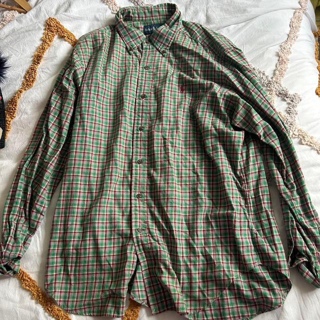 Polo Ralph Lauren Men's Shirt - Multi/Green - L on Productcaster.