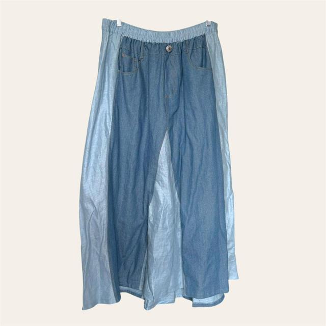 Fashion Brand Company Women's Skirt - Blue - UK 24 on Productcaster.