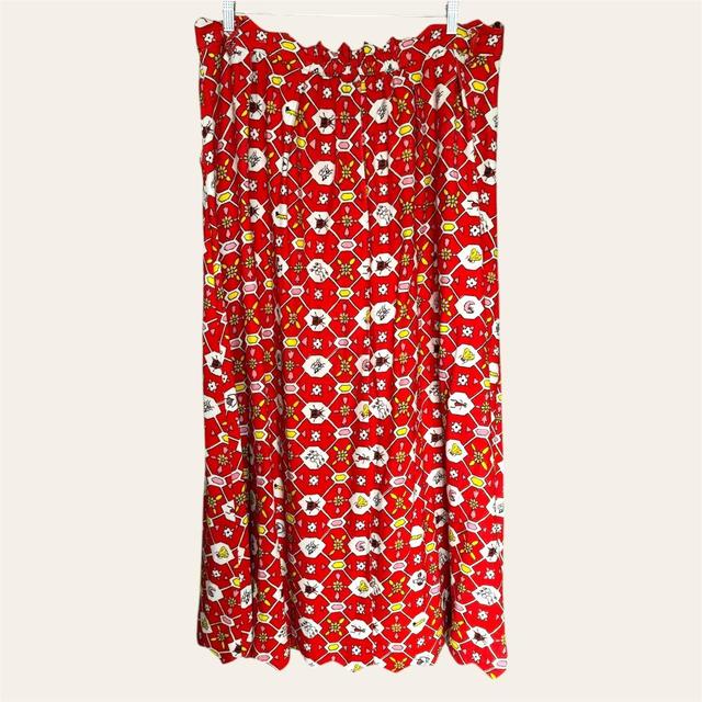 Fashion Brand Company Women's Skirt - Red/Multi - UK 20 on Productcaster.