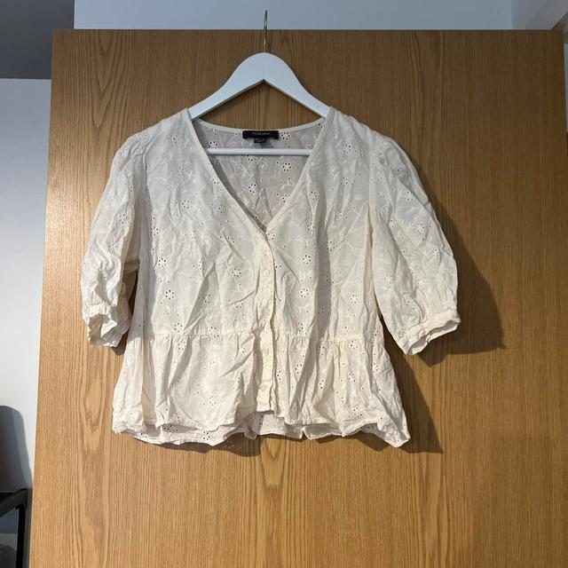 Primark Women's Blouse - Cream - 12 on Productcaster.