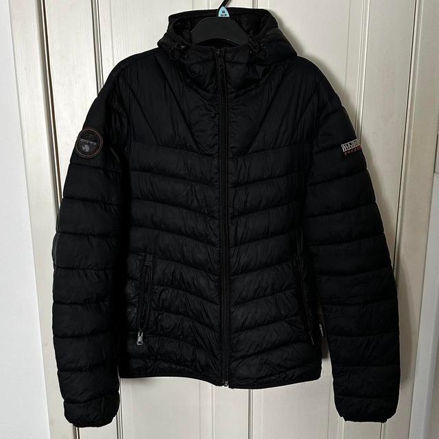 Napapijri Men's Puffer Jacket - Black - S on Productcaster.