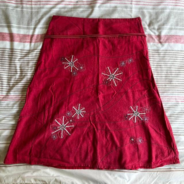 Next Women's Skirt - Red/Pink - UK 12 on Productcaster.