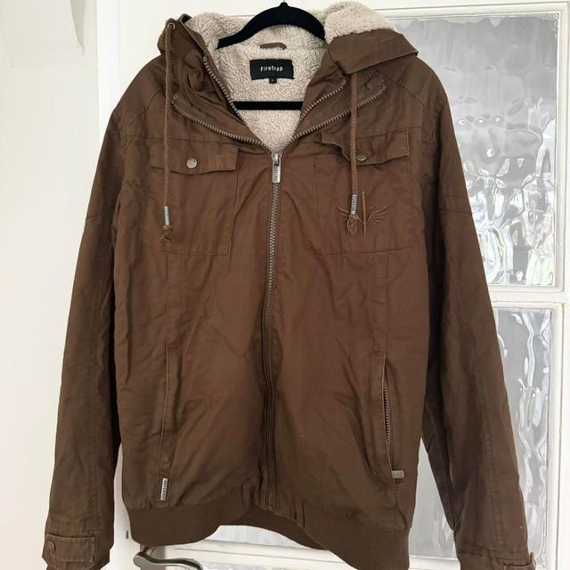 Firetrap Men's Jacket - Khaki/Brown - L on Productcaster.