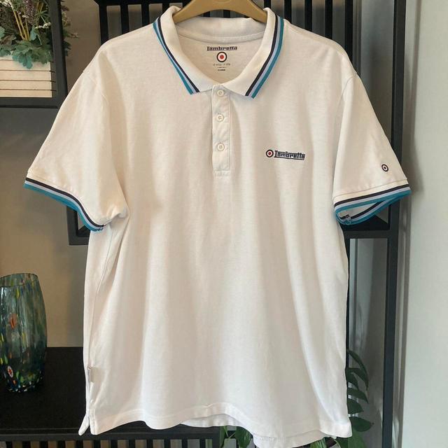 Lambretta Men's Polo shirt - White - XL on Productcaster.