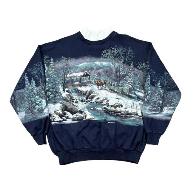 Art Unlimited Women's Sweatshirt - Blue/Navy - L on Productcaster.