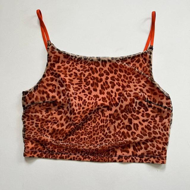 Women's Crop top - Orange/Tan - M on Productcaster.