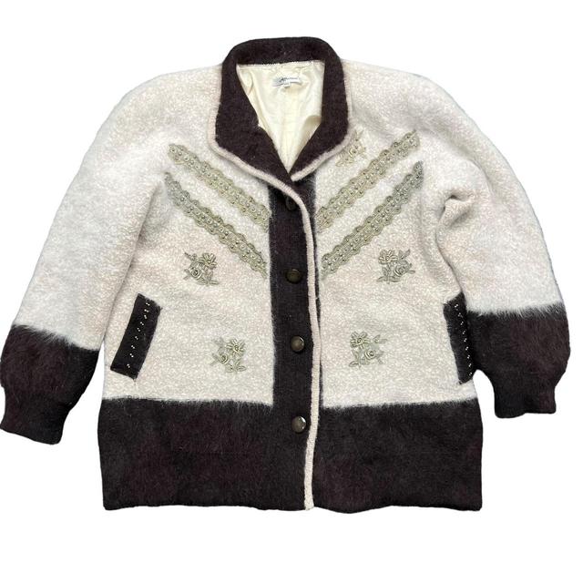 Vintage Women's Cardigan - Cream - 16 on Productcaster.