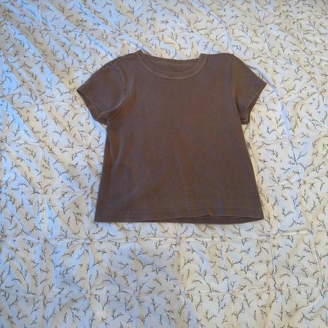 Brandy Melville Women's Crop top - Brown - XS on Productcaster.