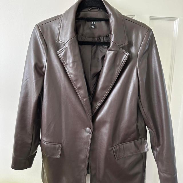 New Look Women's Blazer Jacket - Brown - UK 14 on Productcaster.