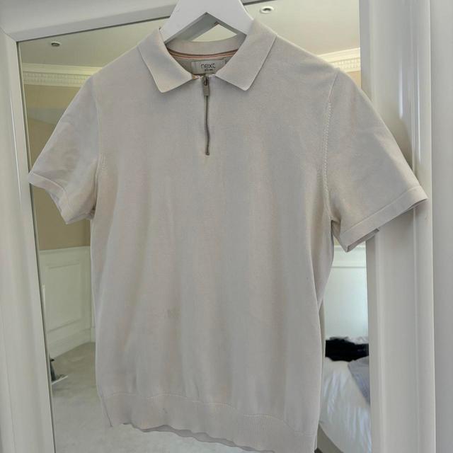 Next Men's Polo shirt - White/Cream - S on Productcaster.