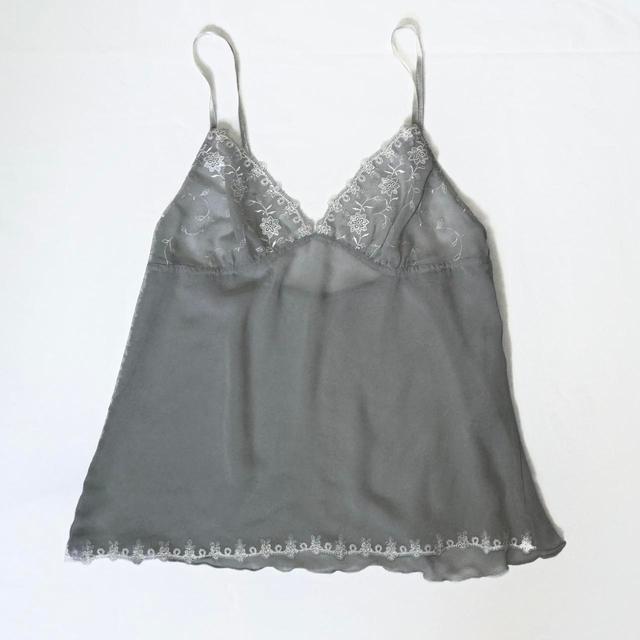 Vintage Women's Top - Grey - 8 on Productcaster.