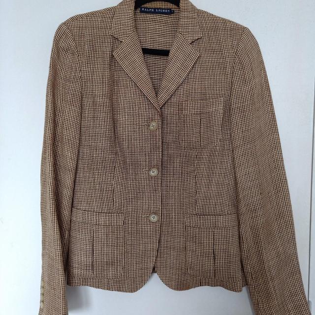 Ralph Lauren Women's Blazer Jacket - Brown/Tan - UK 10 on Productcaster.