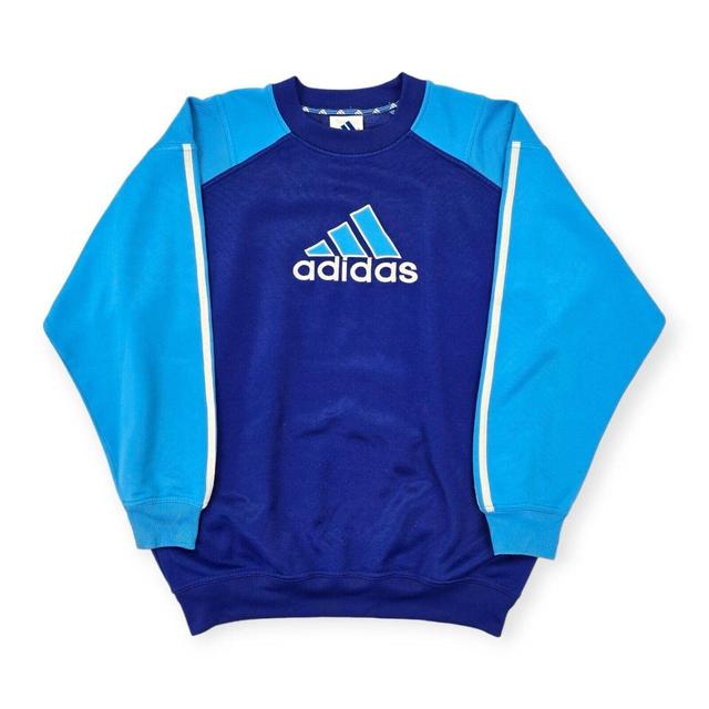 Adidas Men's Sweatshirt - Blue - XL on Productcaster.