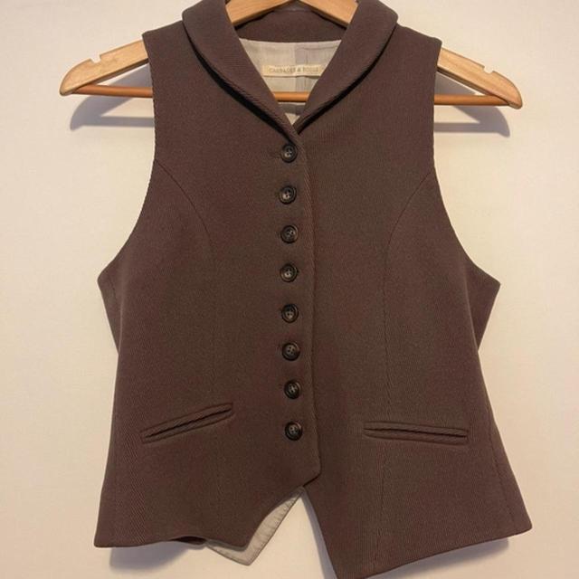 Women's Waistcoat - Brown - M on Productcaster.