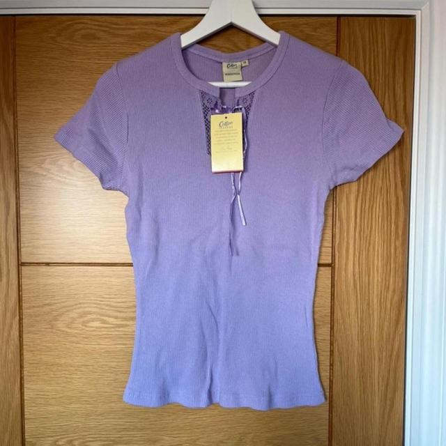 Cotton Traders Women's T-shirt - Purple - 10 on Productcaster.