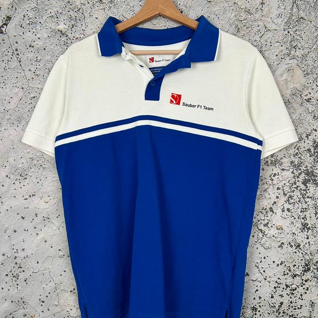 BMW Men's Polo shirt - Blue/White - S on Productcaster.