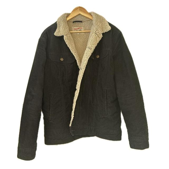 Lee Men's Corduroy Jacket - Black/Navy - L on Productcaster.