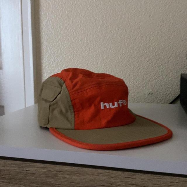 HUF Men's Caps - Orange/Cream on Productcaster.