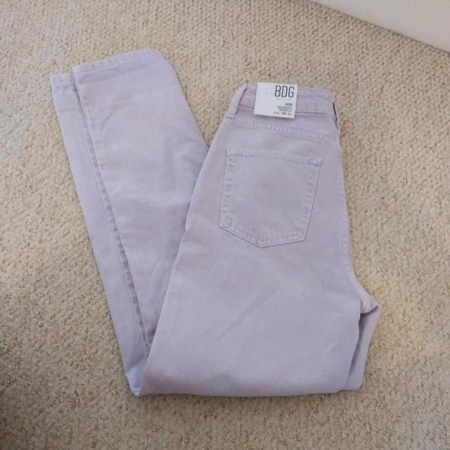 Urban Outfitters Women's High waisted Jeans - Purple - UK 8 on Productcaster.