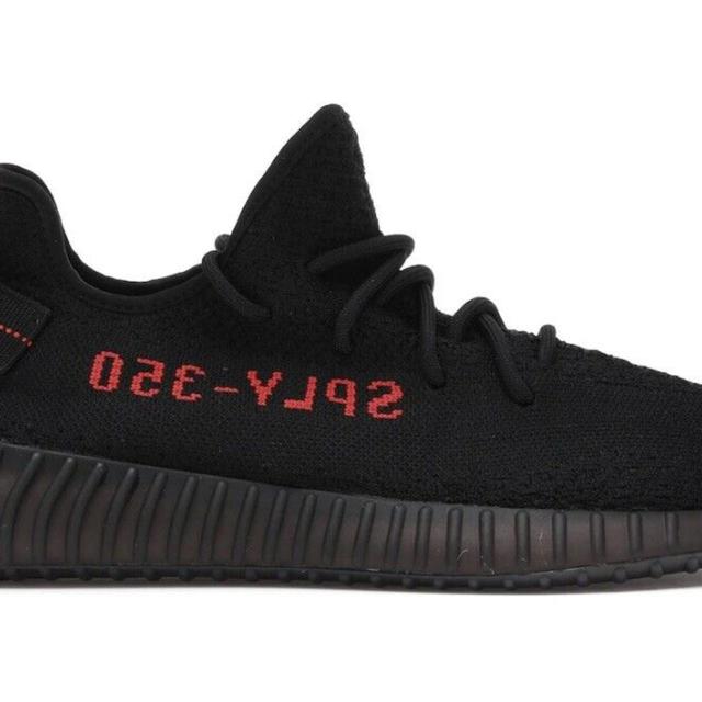 Yeezy Men's Trainers - Black/Red - UK 7.5 on Productcaster.