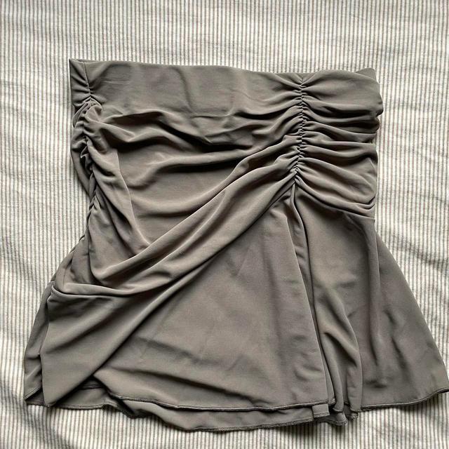 H&M Women's Skirt - Grey/Tan - XS on Productcaster.