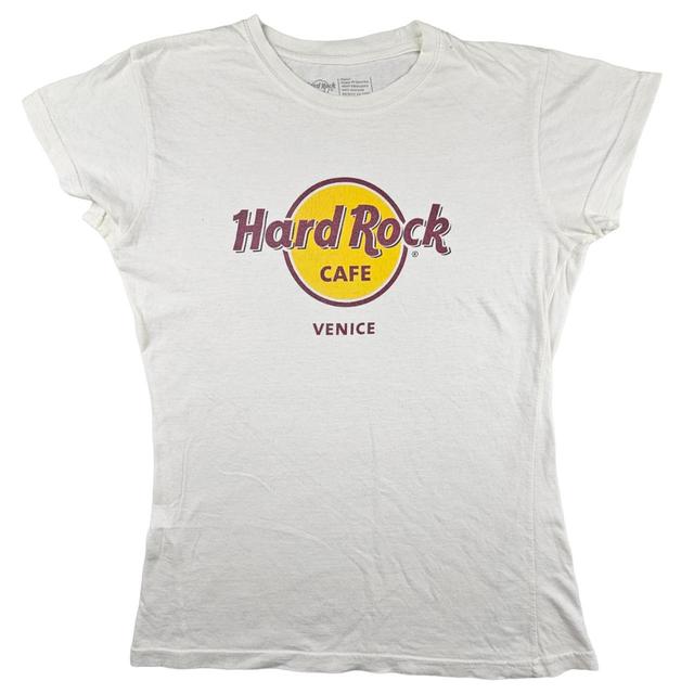 Hard Rock Cafe Women's T-shirt - White - S on Productcaster.