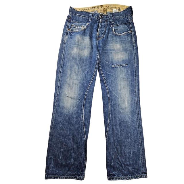 G-Star Men's Slim Jeans - Blue/Navy - 31" on Productcaster.