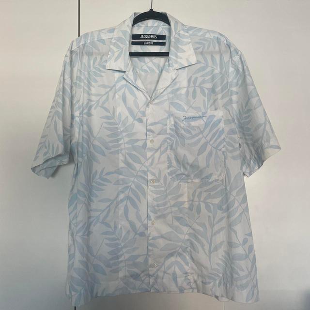 Jacquemus Men's Shirt - White/Blue - XL on Productcaster.