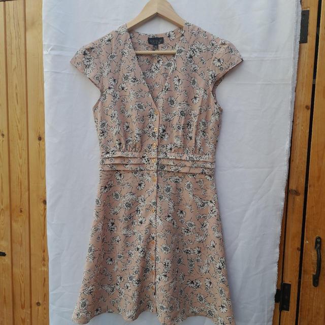 Topshop Women's Mini Dress - Tan/Multi - 10 on Productcaster.