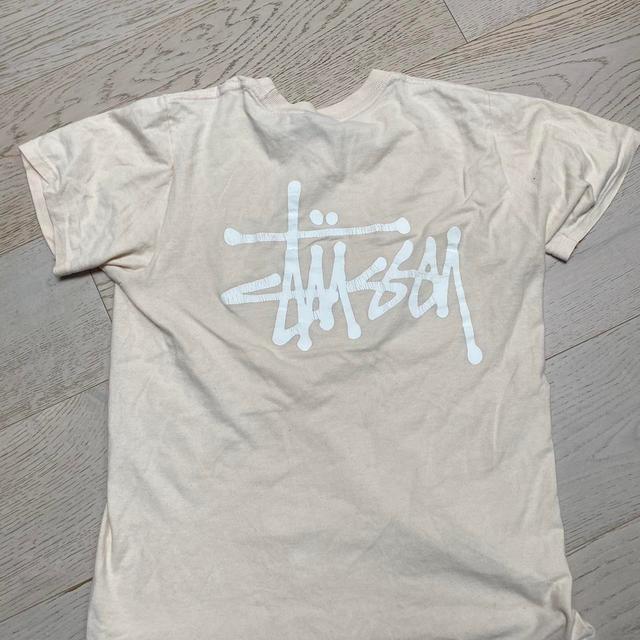 Stüssy Men's T-shirt - Cream - S on Productcaster.