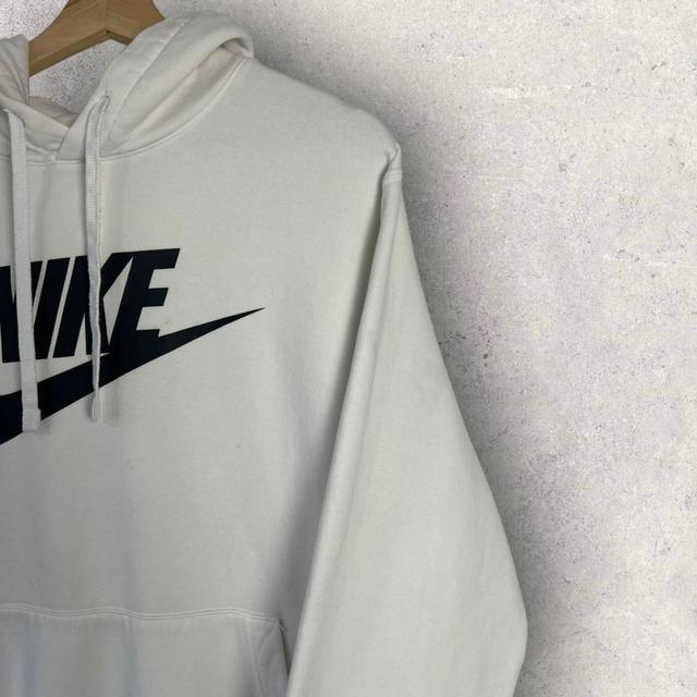 Nike Men's Hoodie - White/Black - M on Productcaster.