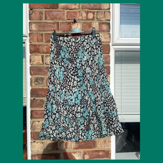 M&S Collection Women's Skirt - Black/Blue - UK 16 on Productcaster.