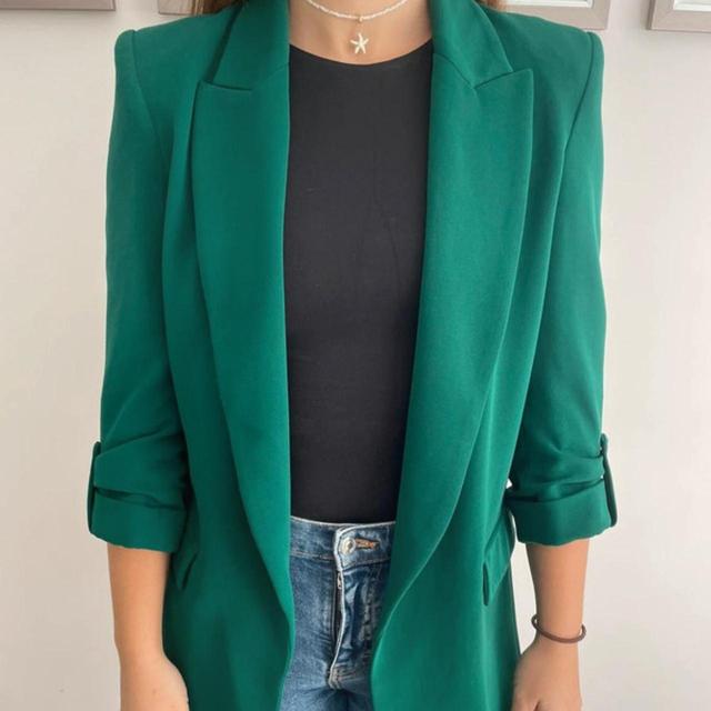 Zara Women's Coats and jackets - Green - XS on Productcaster.