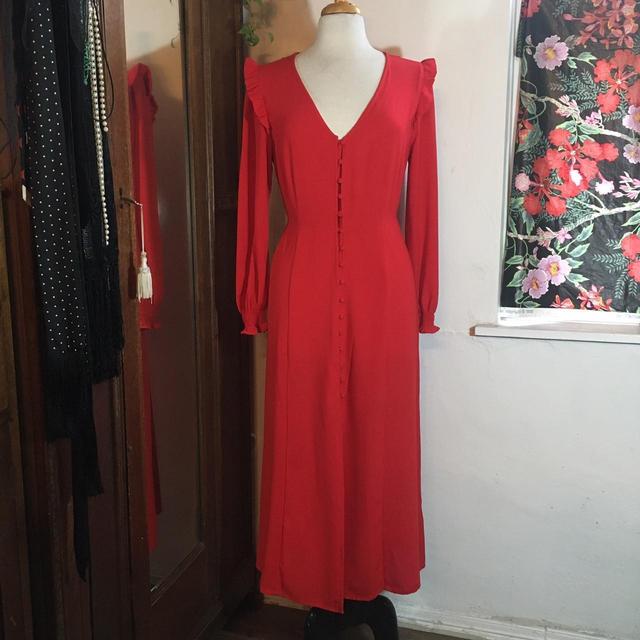 New Look Women's Shirt Dress - Red - 12 on Productcaster.