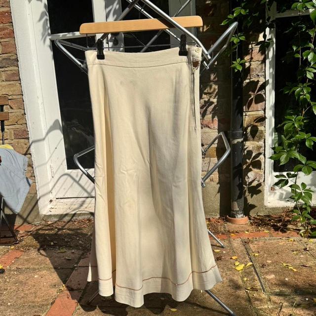 Women's Skirt - Cream/White - UK 8 on Productcaster.