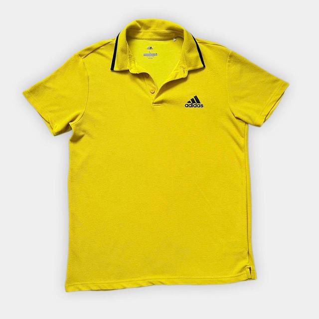 Adidas Men's Polo shirt - Yellow - L on Productcaster.