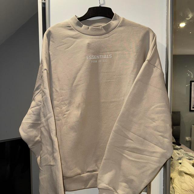 Fear of God Men's Sweatshirt - Cream/Tan - S on Productcaster.