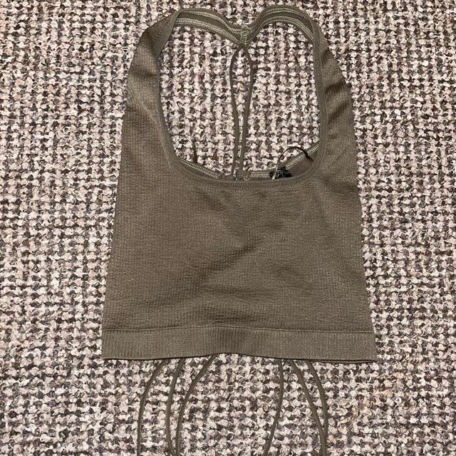 Urban Outfitters Women's Crop top - Khaki/Green - S on Productcaster.