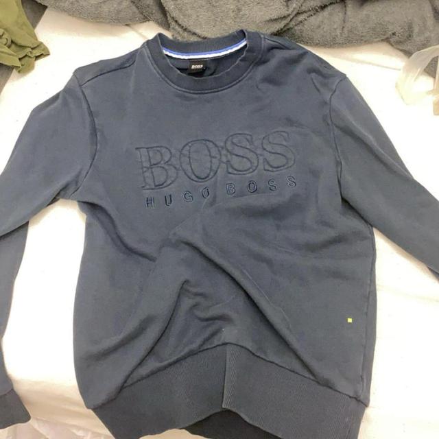 Hugo Boss Men's Jumper - Navy - M on Productcaster.