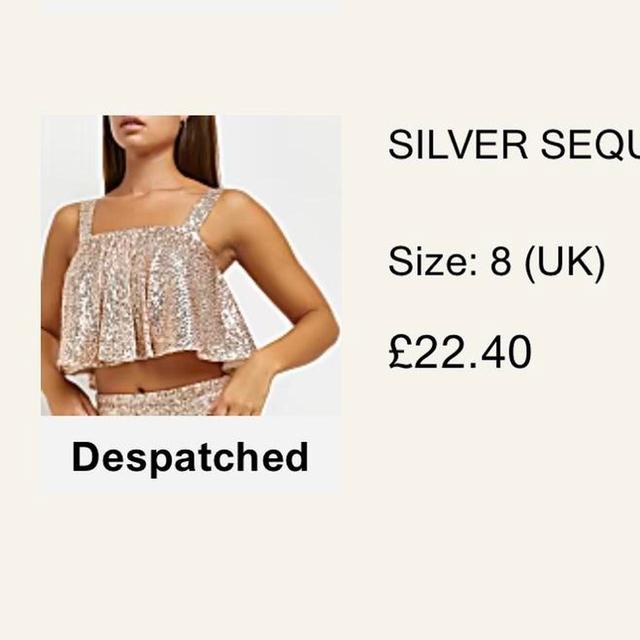 River Island Women's Top - Gold/Pink - 8 on Productcaster.