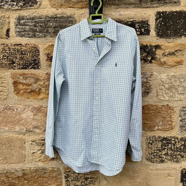 Polo Ralph Lauren Men's Shirt - Green/Blue - L on Productcaster.