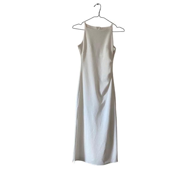 Preloved Women's Midi Dress - White - S on Productcaster.