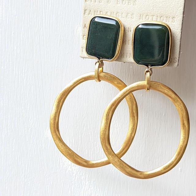 Anthropologie Women's Earrings - Green on Productcaster.