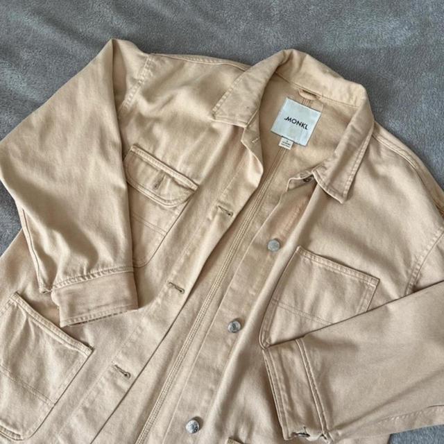 Monki Women's Shacket Jacket - Tan/Cream - S on Productcaster.