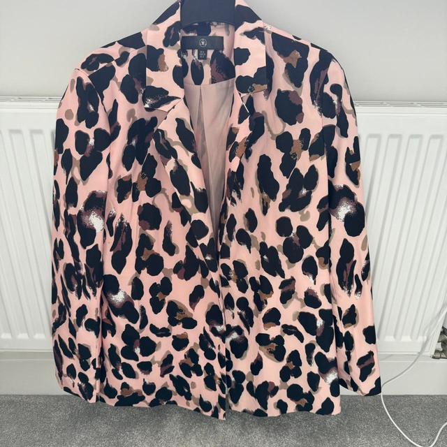 Missguided Women's Blazer Jacket - Pink/Multi - UK 8 on Productcaster.