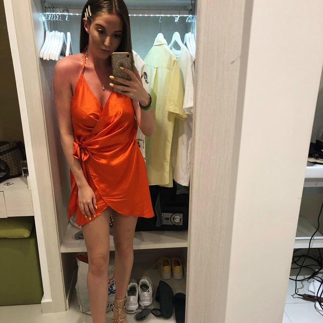 Missguided Women's Slip Dress - Orange - 8 on Productcaster.